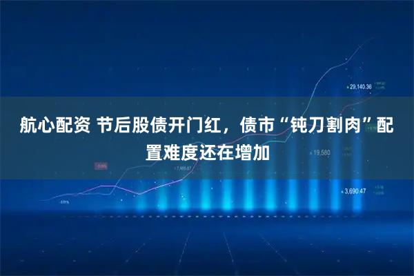 航心配资 节后股债开门红，债市“钝刀割肉”配置难度还在增加